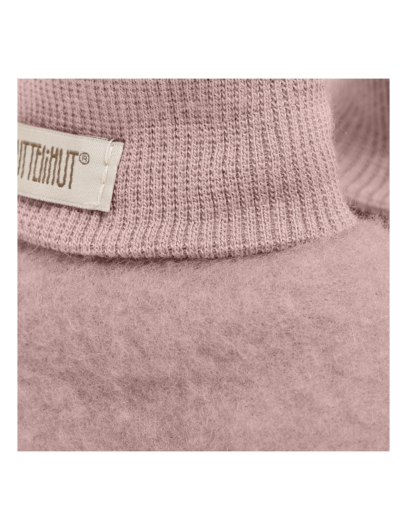 HUTTEliHUT Wełniane buciki niemowlęce z wełny merino Wool Fleece ROSE HUTTEliHUT Wełniane buciki niemowlęce z wełny merino Wool Fleece ROSE