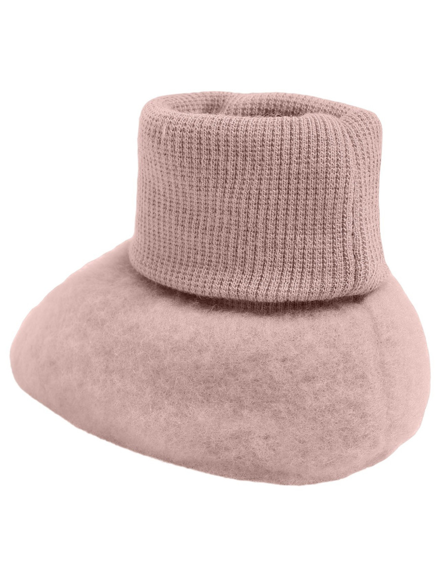 HUTTEliHUT Wełniane buciki niemowlęce z wełny merino Wool Fleece ROSE HUTTEliHUT Wełniane buciki niemowlęce z wełny merino Wool Fleece ROSE