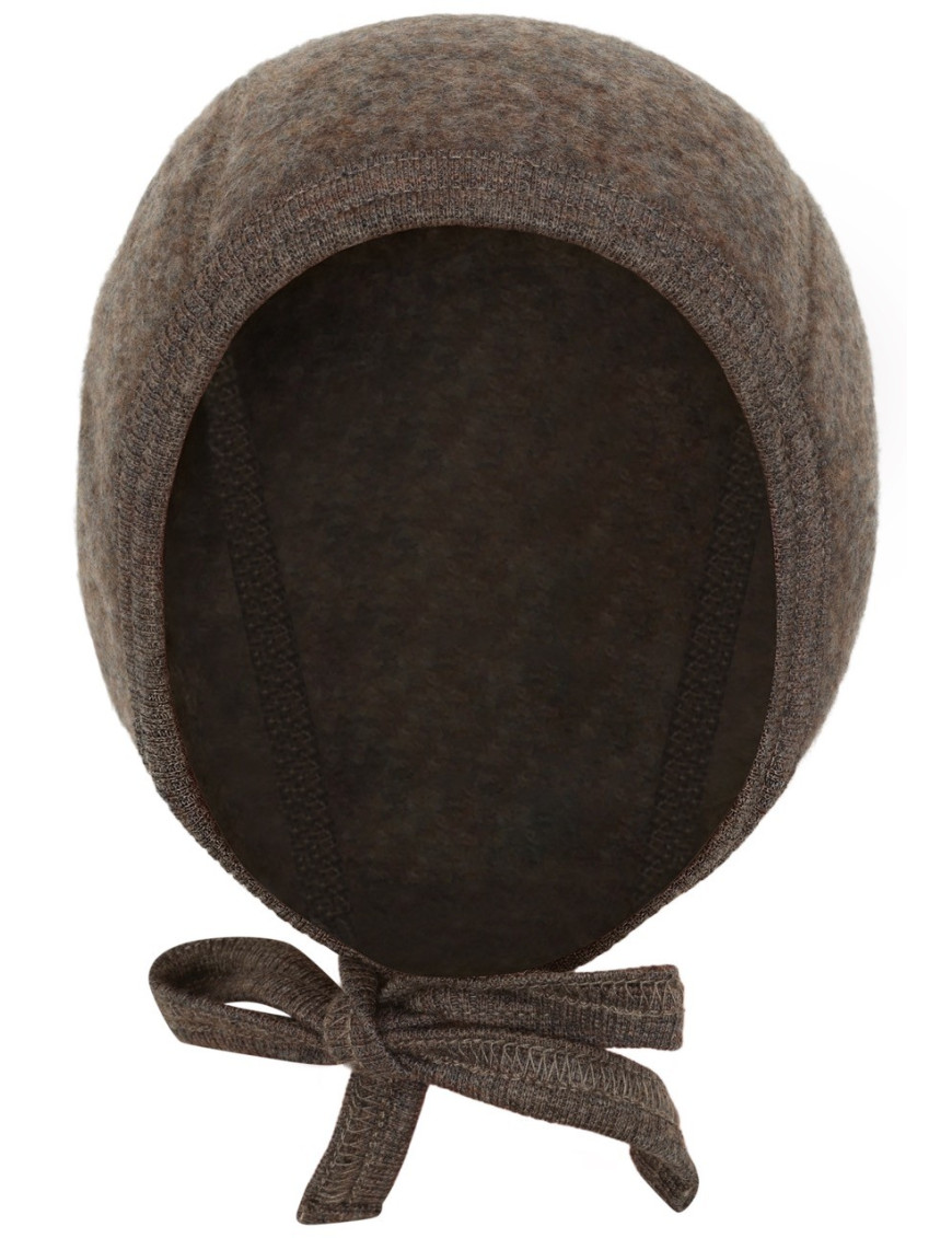HUTTEliHUT Czapka niemowlęca z wełny merino Wool Fleece Brown HUTTEliHUT Czapka niemowlęca z wełny merino Wool Fleece Brown