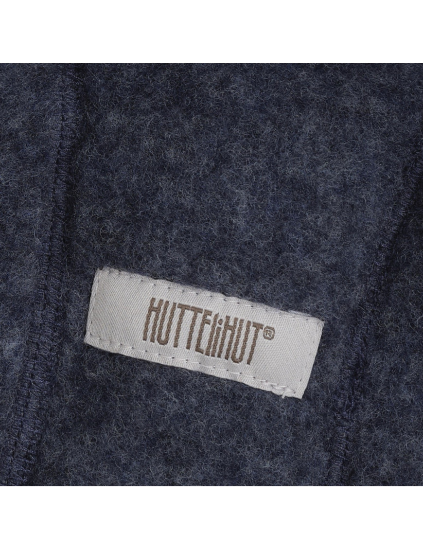 HUTTEliHUT Czapka niemowlęca z wełny merino Wool Fleece Blue