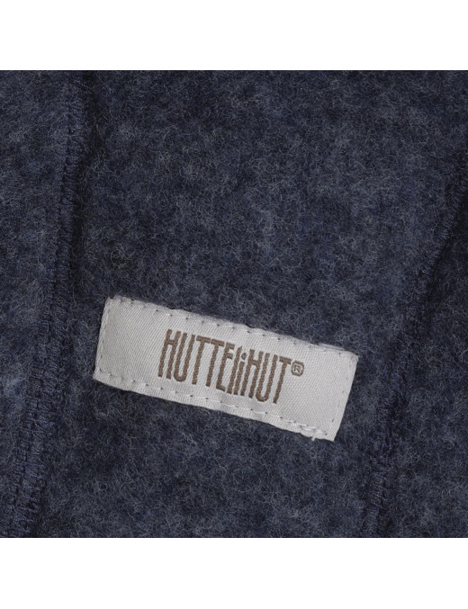 HUTTEliHUT Czapka niemowlęca z wełny merino Wool Fleece Blue