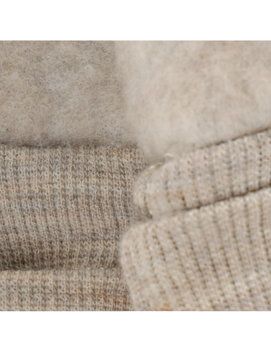 HUTTEliHUT Rękawiczki dziecięce z wełny merino Wool Fleece Camel