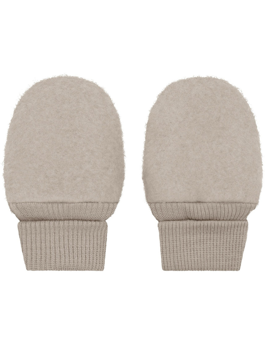 HUTTEliHUT Rękawiczki dziecięce z wełny merino Wool Fleece Camel