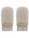HUTTEliHUT Rękawiczki dziecięce z wełny merino Wool Fleece Camel