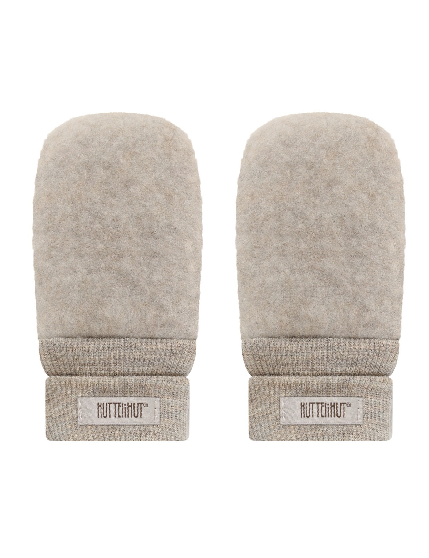 HUTTEliHUT Rękawiczki dziecięce z wełny merino Wool Fleece Camel