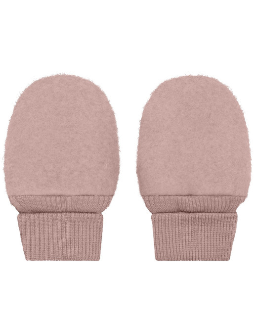 HUTTEliHUT Rękawiczki dziecięce z wełny merino Wool Fleece Rose