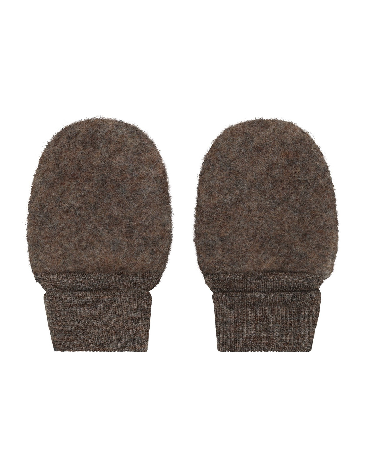HUTTEliHUT Rękawiczki dziecięce z wełny merino Wool Fleece Brown