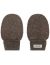 HUTTEliHUT Rękawiczki dziecięce z wełny merino Wool Fleece Brown