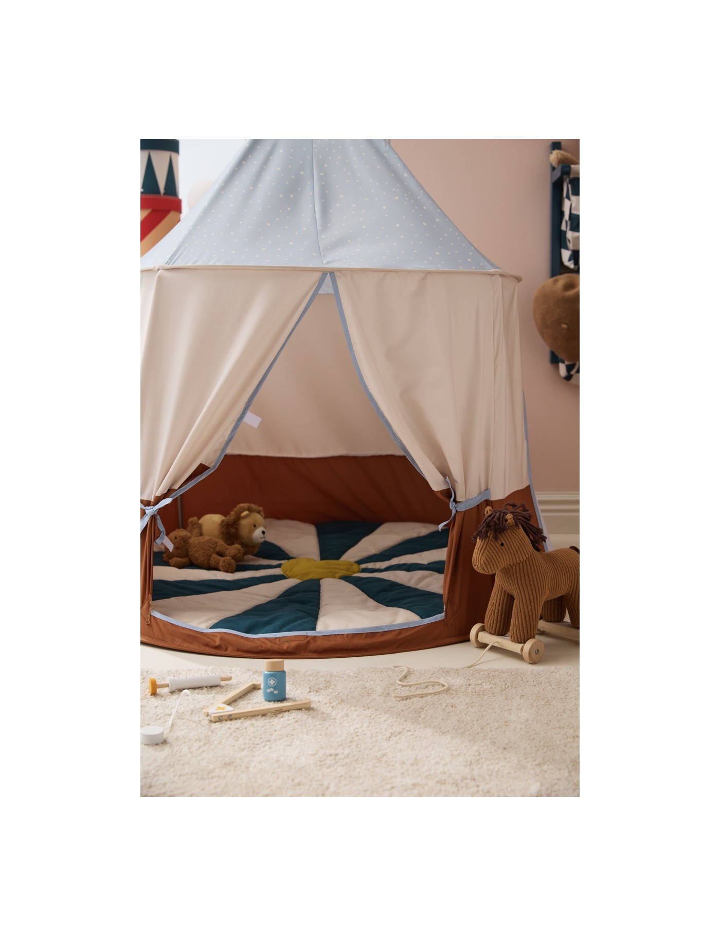 Kid's Concept - Namiot do zabawy Circus, niebieski