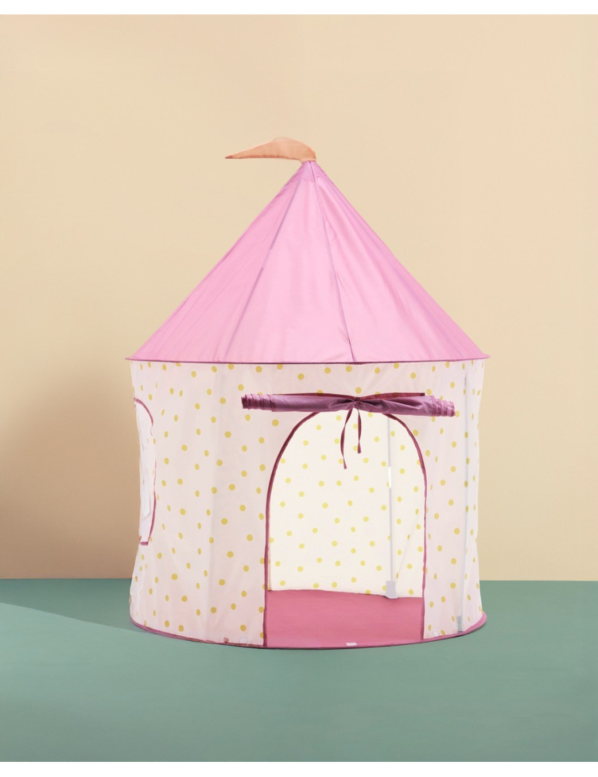 Kid's Concept - Namiot do zabawy w kropki, różowy