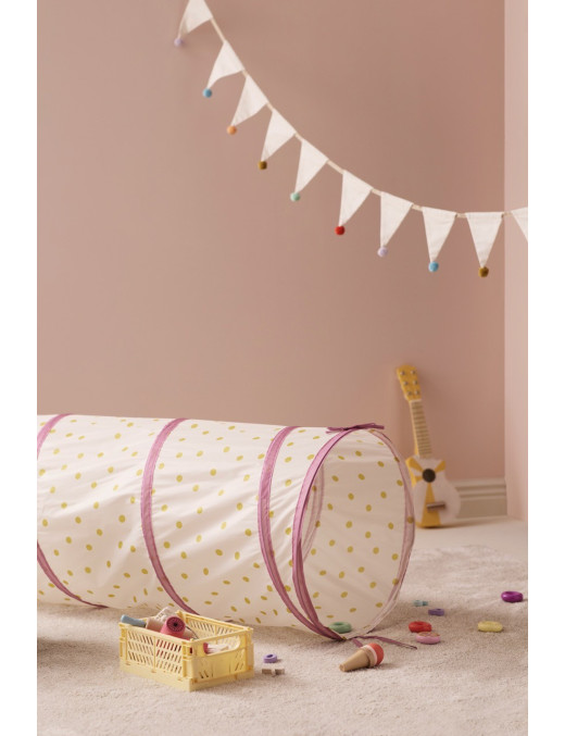 Kid's Concept - Tunel do zabawy w kropki, różowy