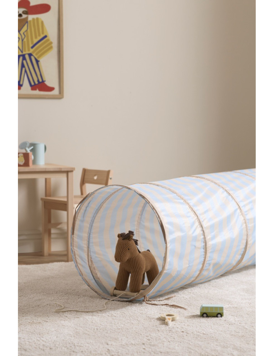 Kid's Concept - Tunel do zabawy w paski, błękitny