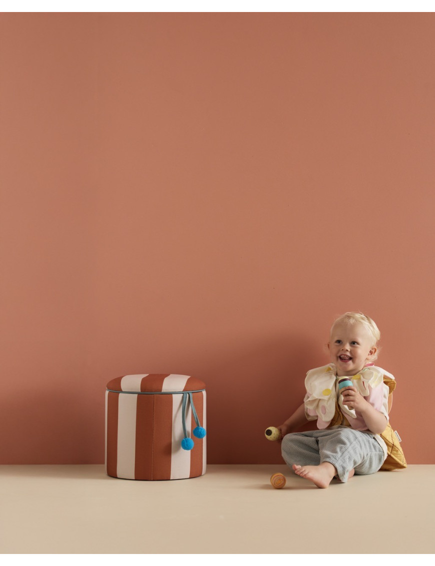 Kid's Concept - pufa cylindryczna ze schowkiem, brązowy