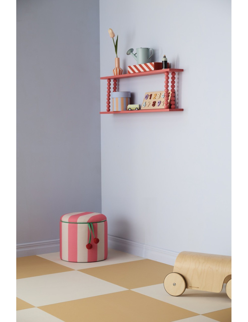 Kid's Concept - pufa cylindryczna ze schowkiem, różowa Kid's Concept - pufa cylindryczna ze schowkiem, różowa