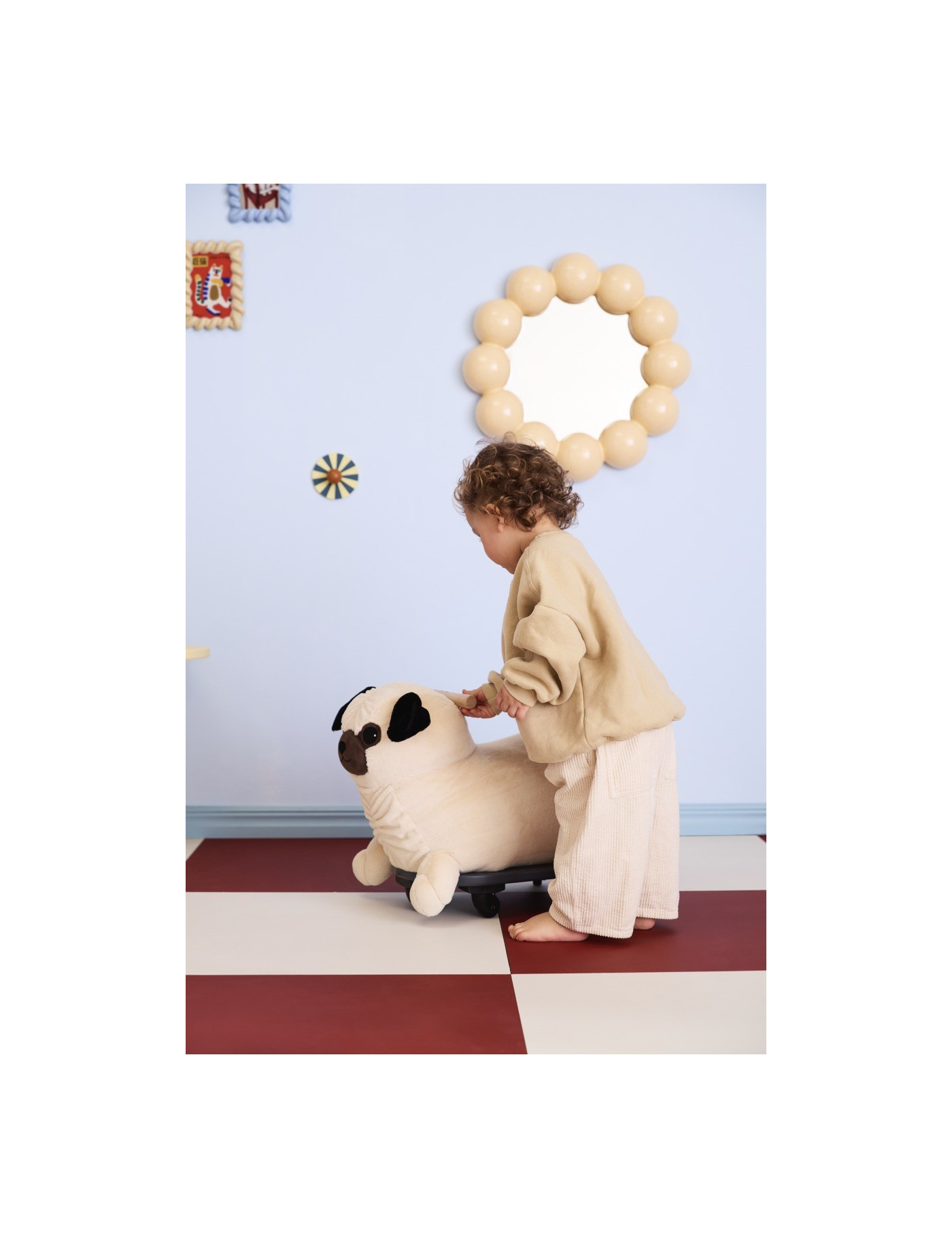 KID'S CONCEPT - jeździk piesek mops Peg
