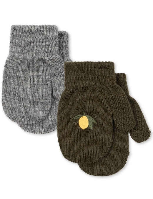 Konges Sløjd Filla Mittens 2-pack – rękawiczki dziecięce | Ecobobo