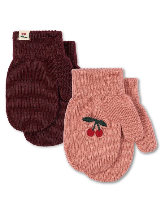Konges Sløjd Filla Mittens 2-pack – rękawiczki dziecięce | Ecobobo