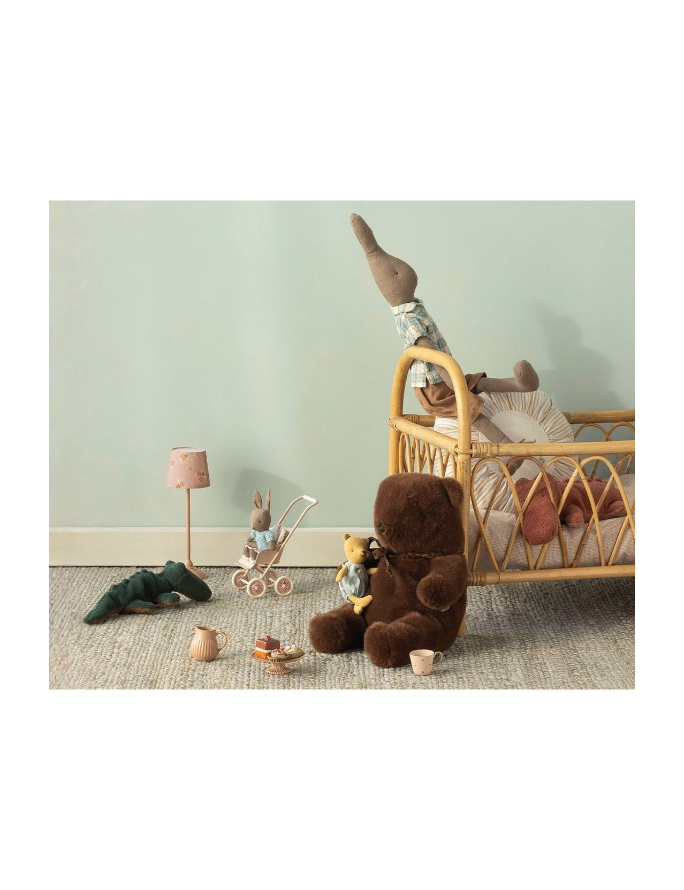 Maileg Teddy Bear Plush Medium Dark Chocolate | Miś | Ecobobo