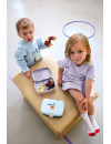 Lunchbox dla dzieci LASSIG Tiny Team z przegródką | Ecobobo