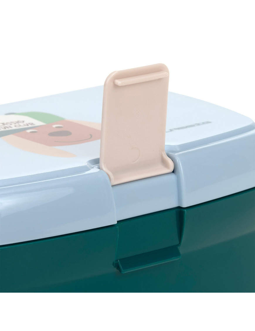 Lunchbox dla dzieci LASSIG Tiny Team z przegródką | Ecobobo