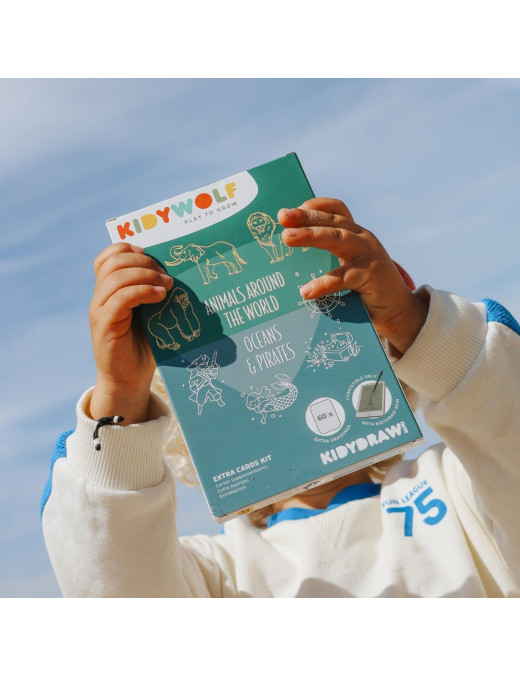 KIDYDRAW MINI – Karty do Rysowania Zwierzęta i Oceany | Ecobobo