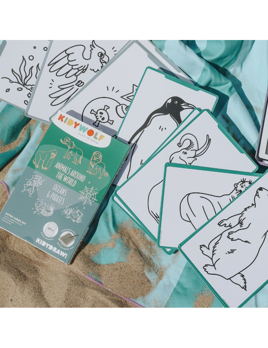 KIDYDRAW MINI – Karty do Rysowania Zwierzęta i Oceany | Ecobobo KIDYDRAW MINI – Karty do Rysowania Zwierzęta i Oceany | Ecobobo