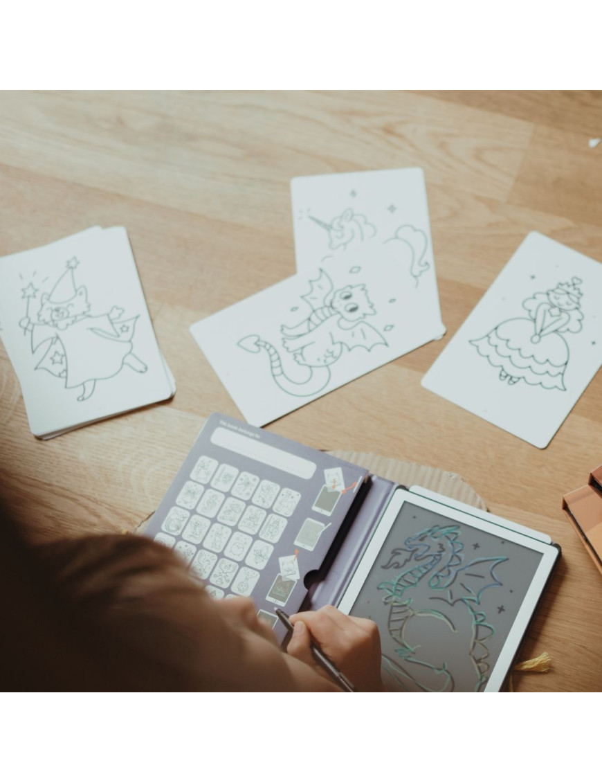 KIDYDRAW MINI – Karty do Rysowania Bajki i Zwierzęta | Ecobobo