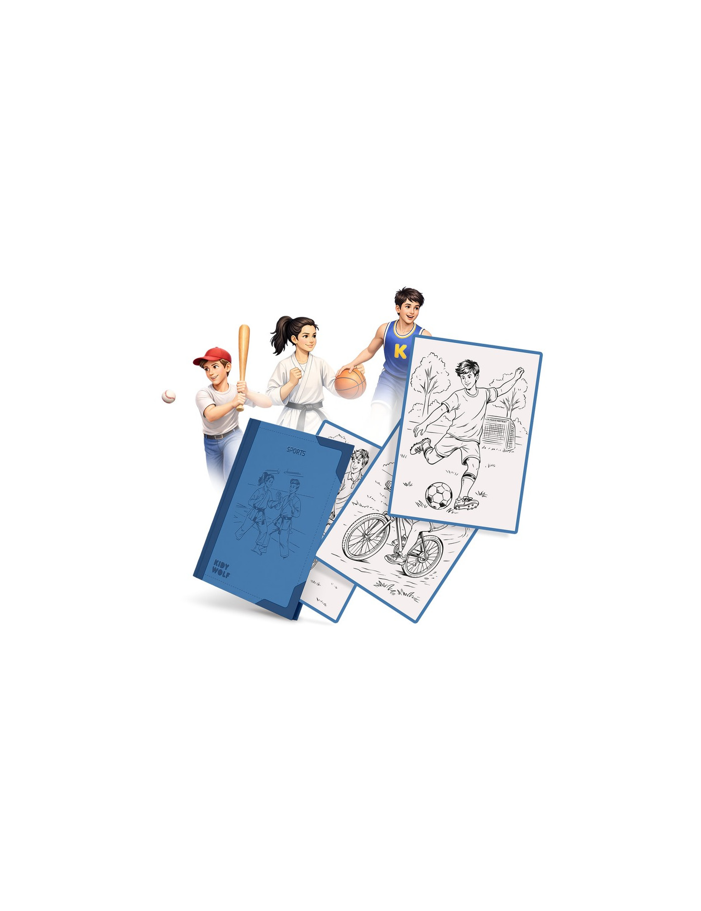 KIDYDRAW PAD Sport – Wkład do Nauki Rysowania | Ecobobo