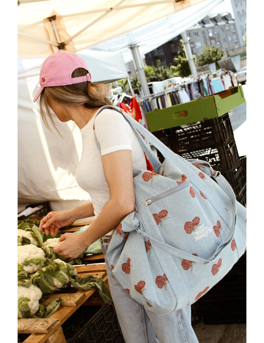 Torba Weekendowa z Kosmetyczką Roses | The Story Makers | Ecobobo