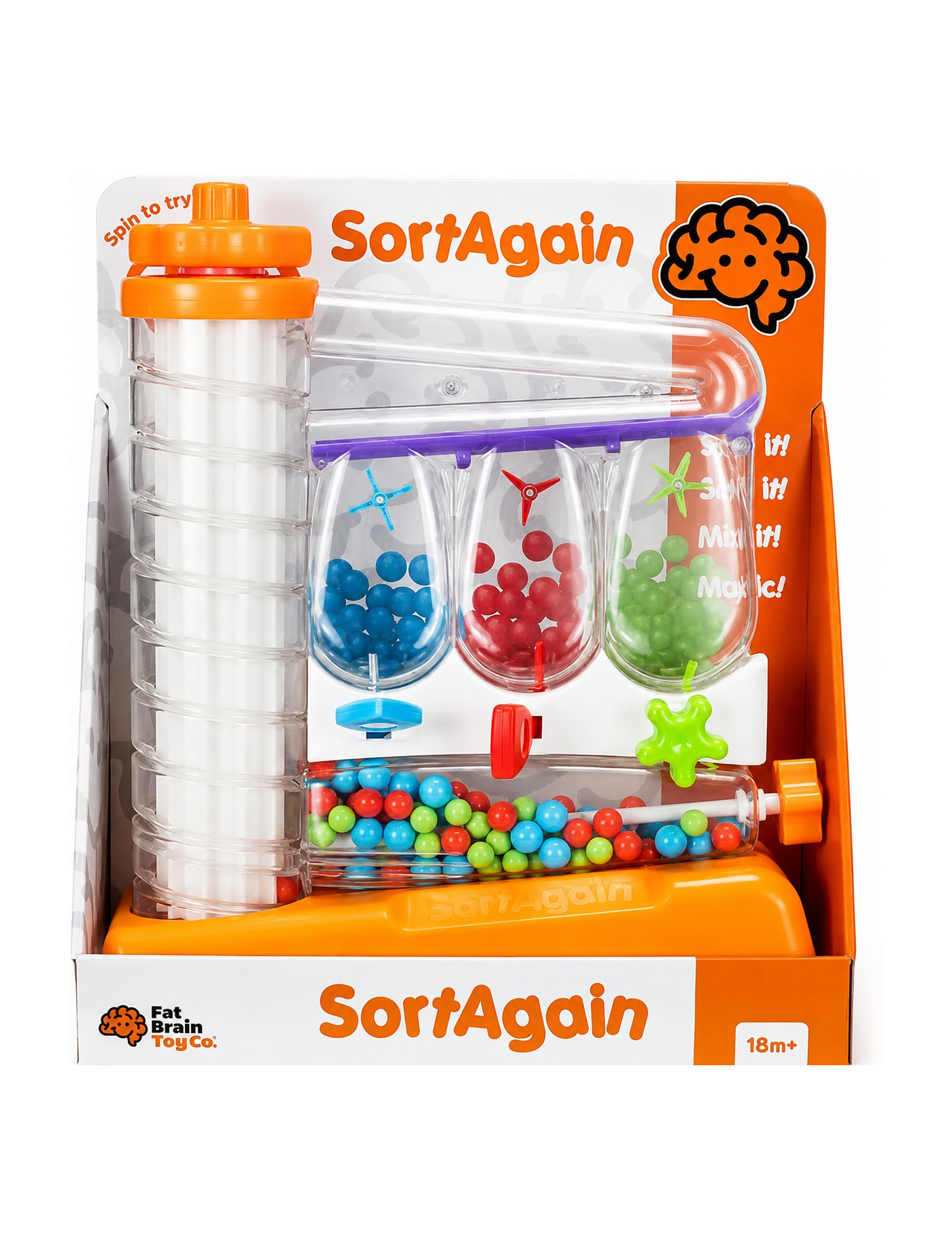 Fat Brain Toys SortAgain – Zakręcony Sorter Sensoryczny | Ecobobo