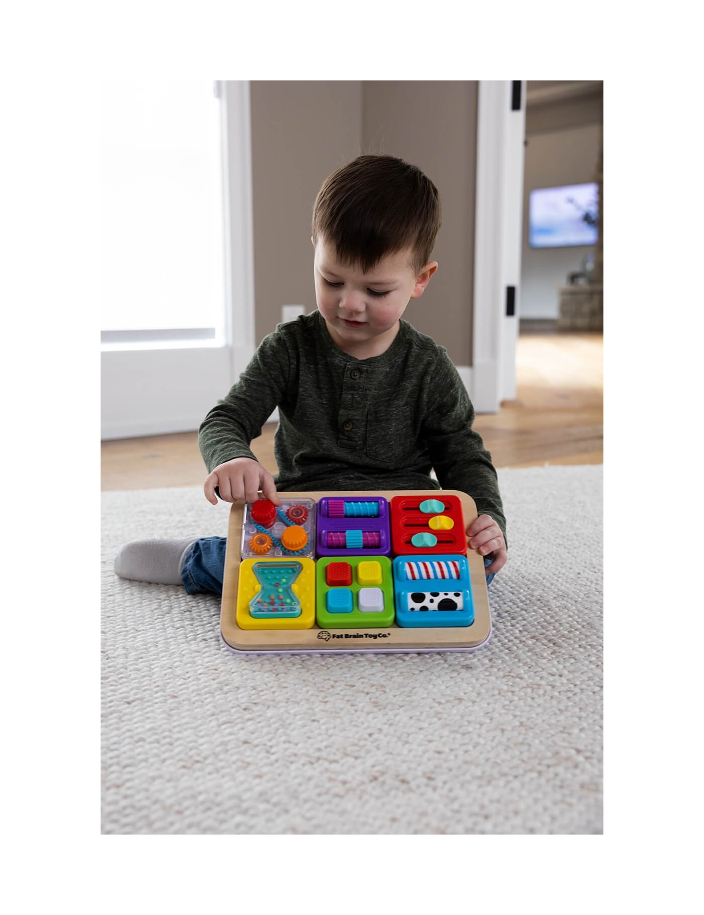 Fat Brain Toys PlayTab – 3 Kwadraty Sensoryczne | Ecobobo