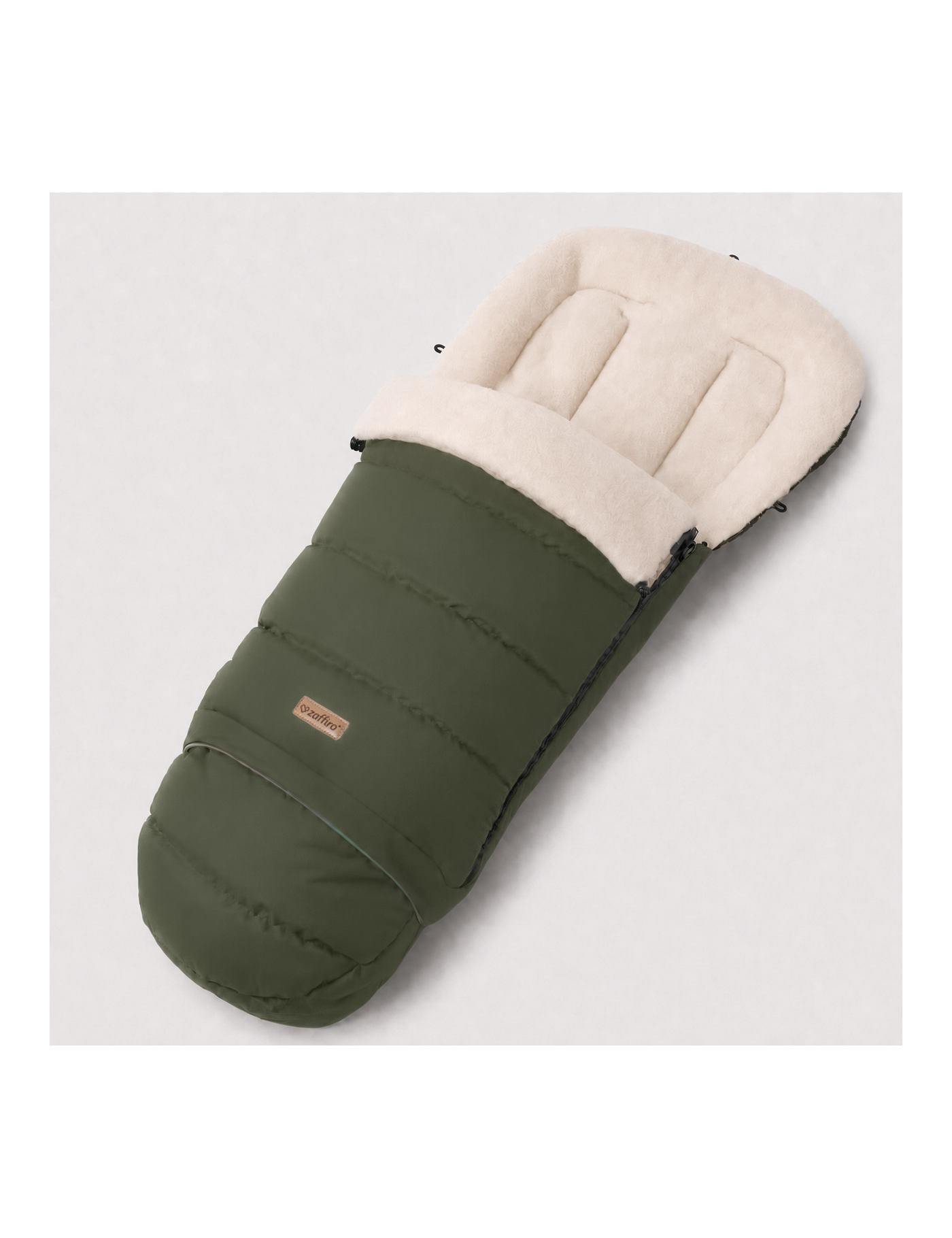 Zaffiro iGrow Scandi Śpiwór Wełniany 0–36 m Khaki | Ecobobo