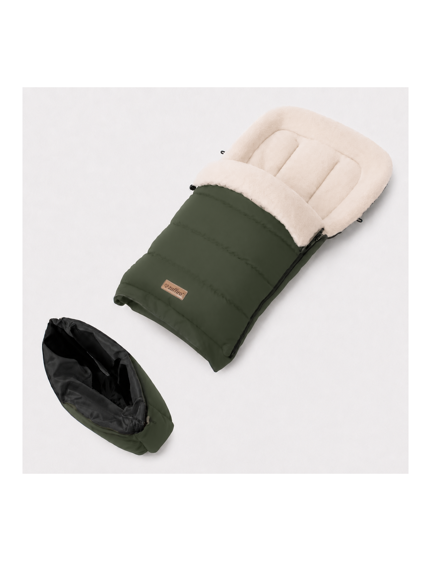 Zaffiro iGrow Scandi Śpiwór Wełniany 0–36 m Khaki | Ecobobo