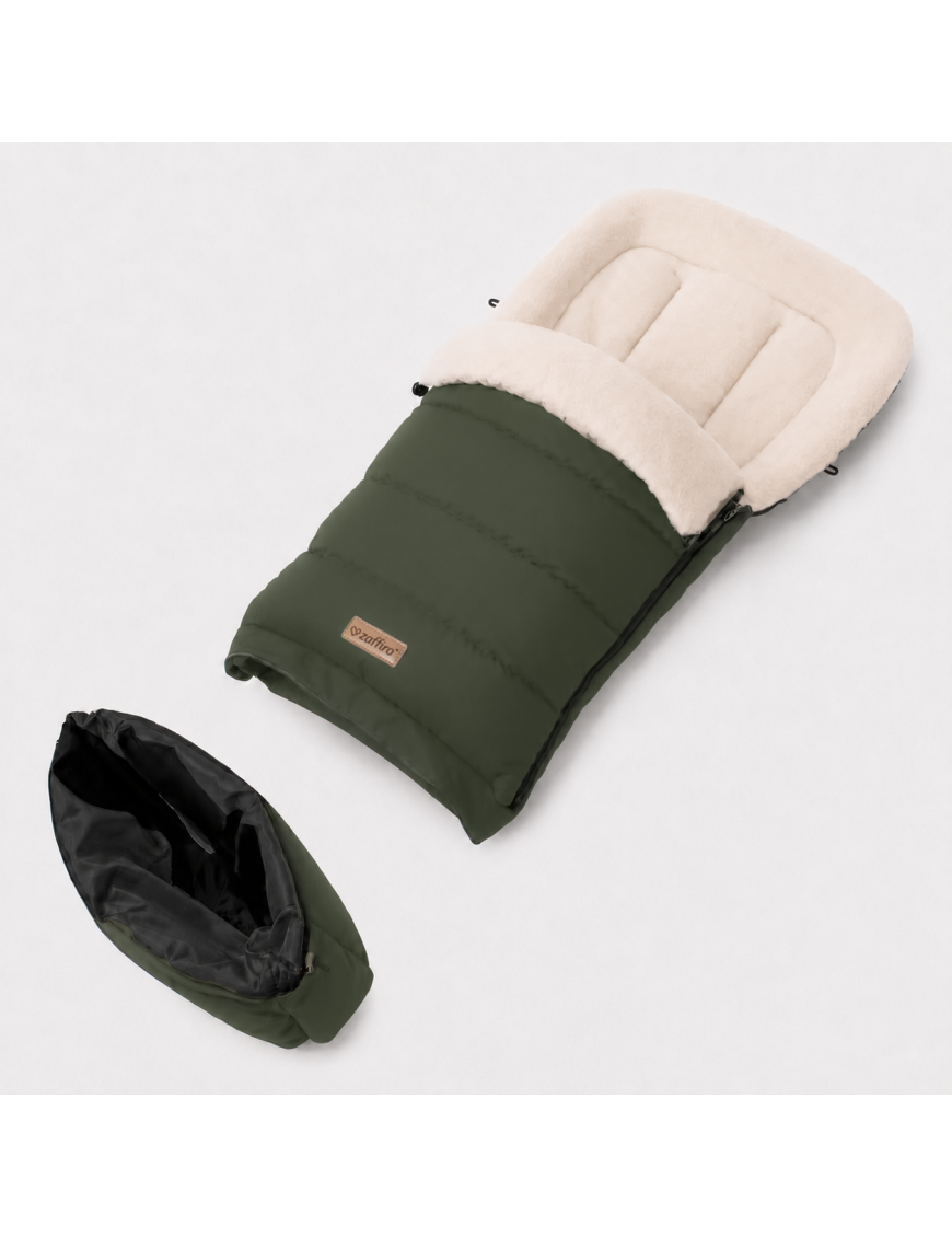 Zaffiro iGrow Scandi Śpiwór Wełniany 0–36 m Khaki | Ecobobo