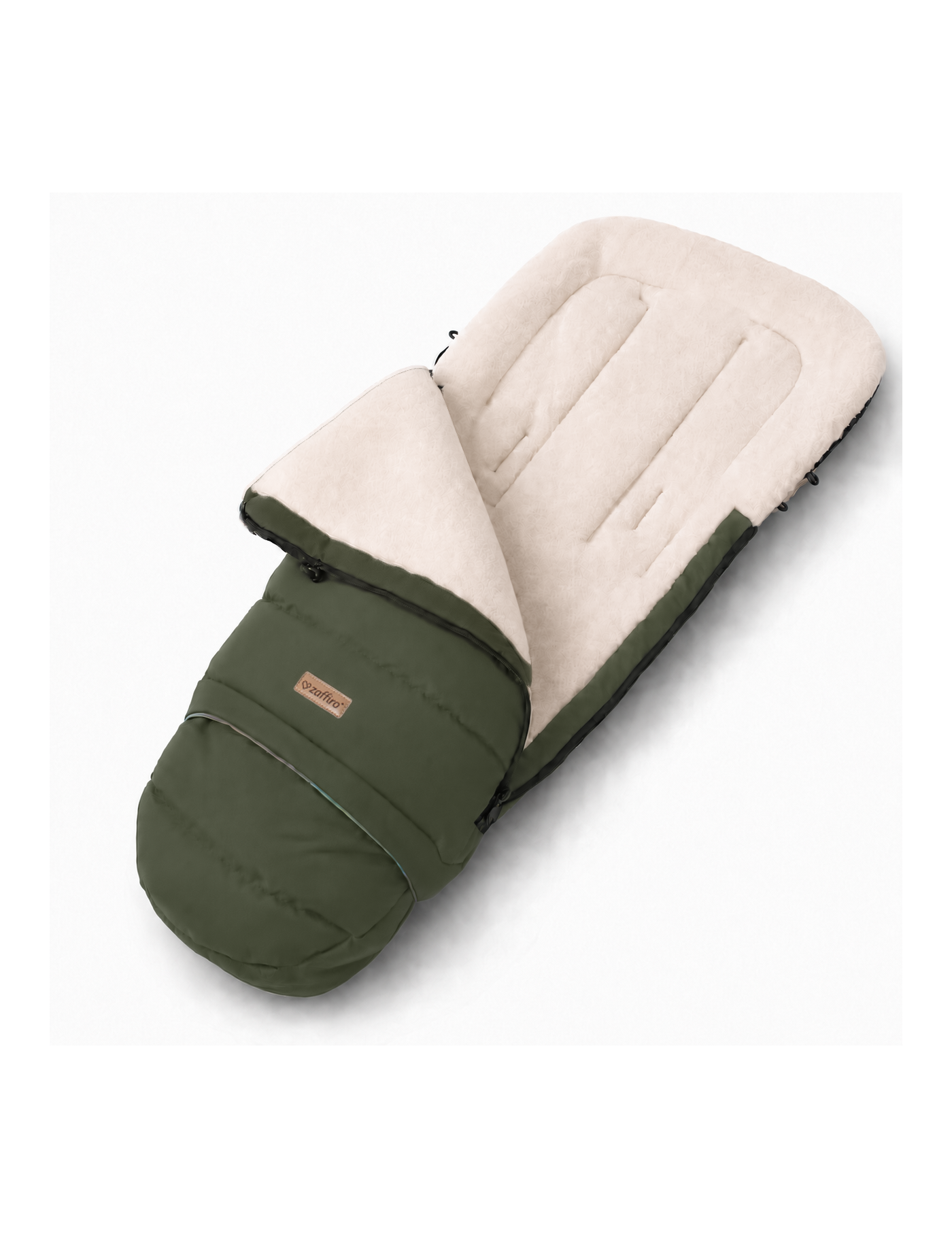Zaffiro iGrow Scandi Śpiwór Wełniany 0–36 m Khaki | Ecobobo