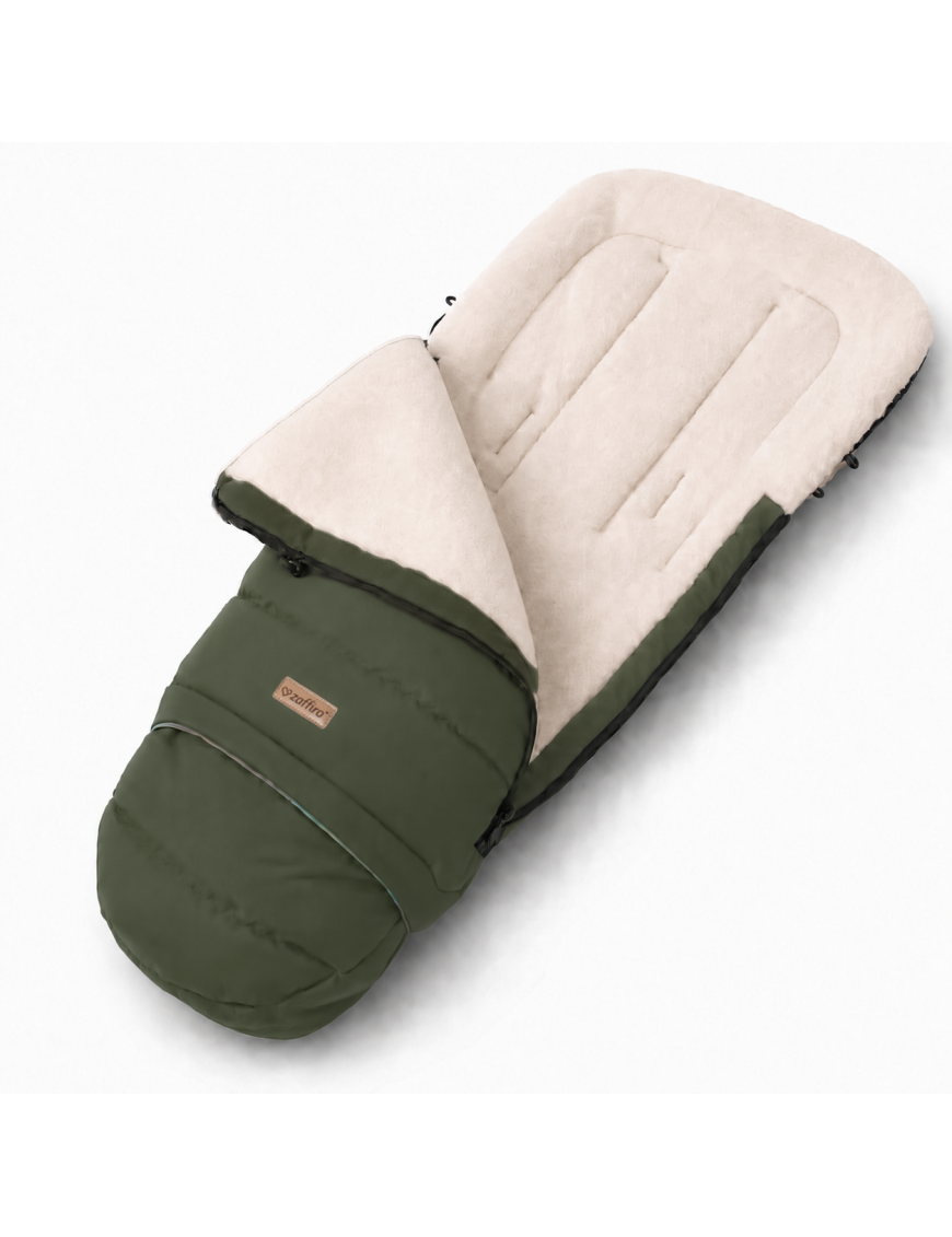 Zaffiro iGrow Scandi Śpiwór Wełniany 0–36 m Khaki | Ecobobo