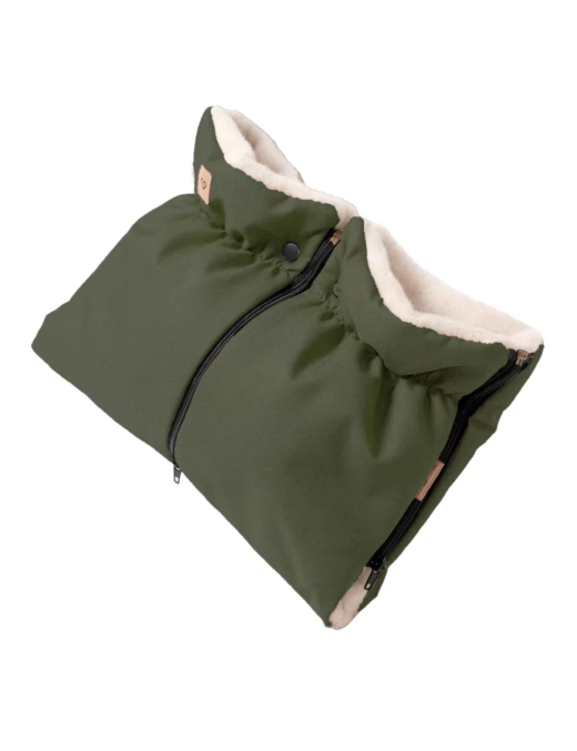 Zaffiro Mufka do Wózka Scandi Khaki z Wełną Premium | Ecobobo