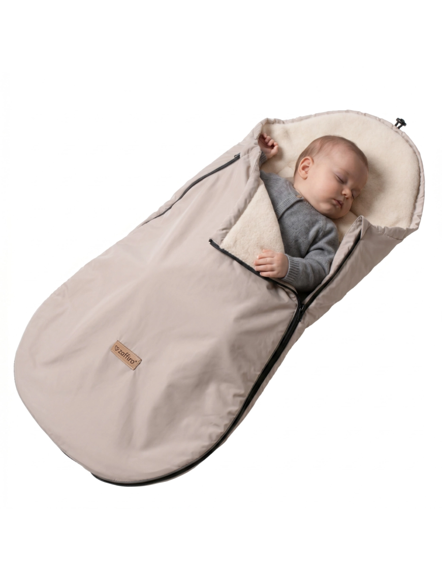 Zaffiro Śpiworek Mini Aspen 0–12 m Beige | Ecobobo