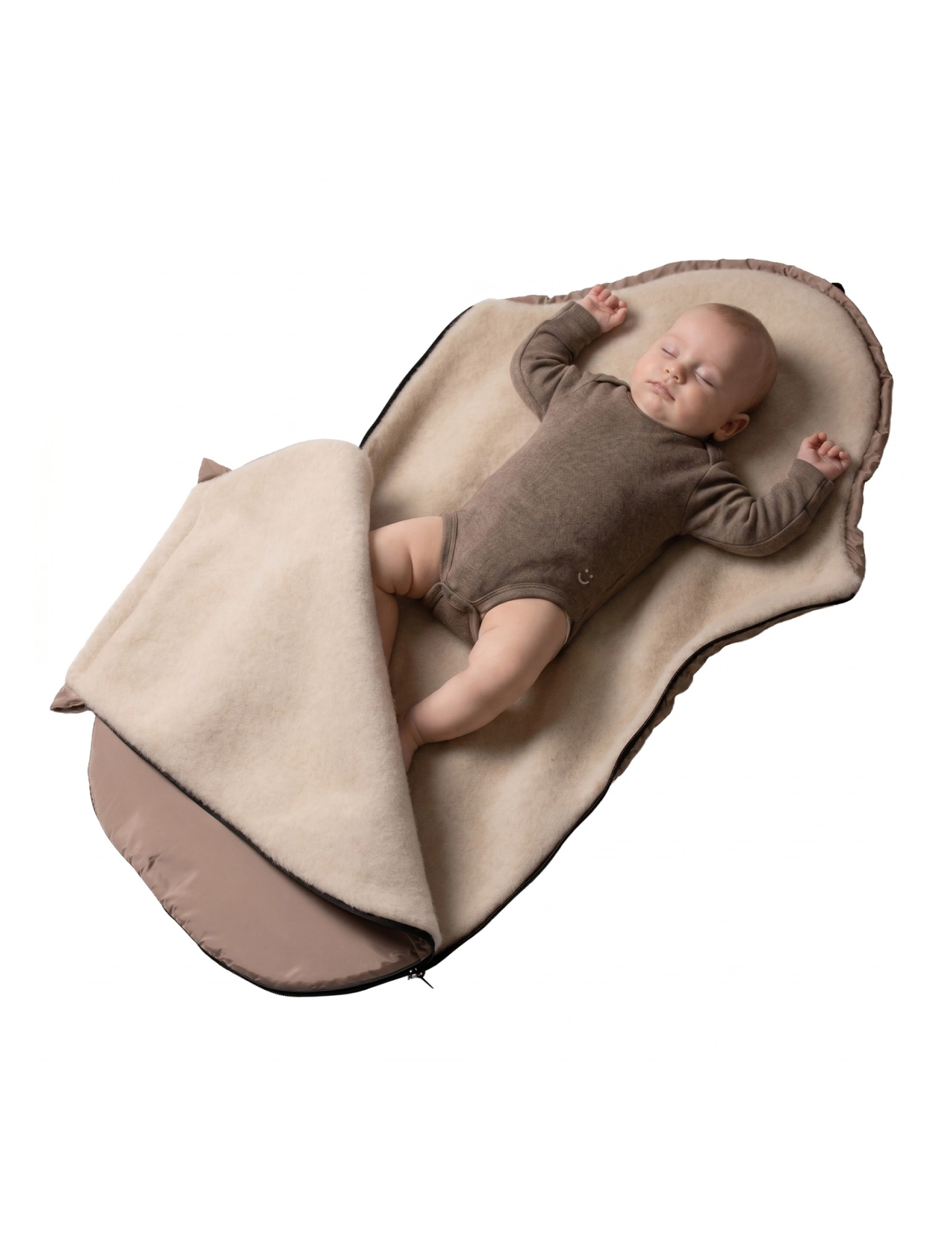 Zaffiro Śpiworek Mini Aspen 0–12 m Latte | Ecobobo Zaffiro Śpiworek Mini Aspen 0–12 m Latte | Ecobobo