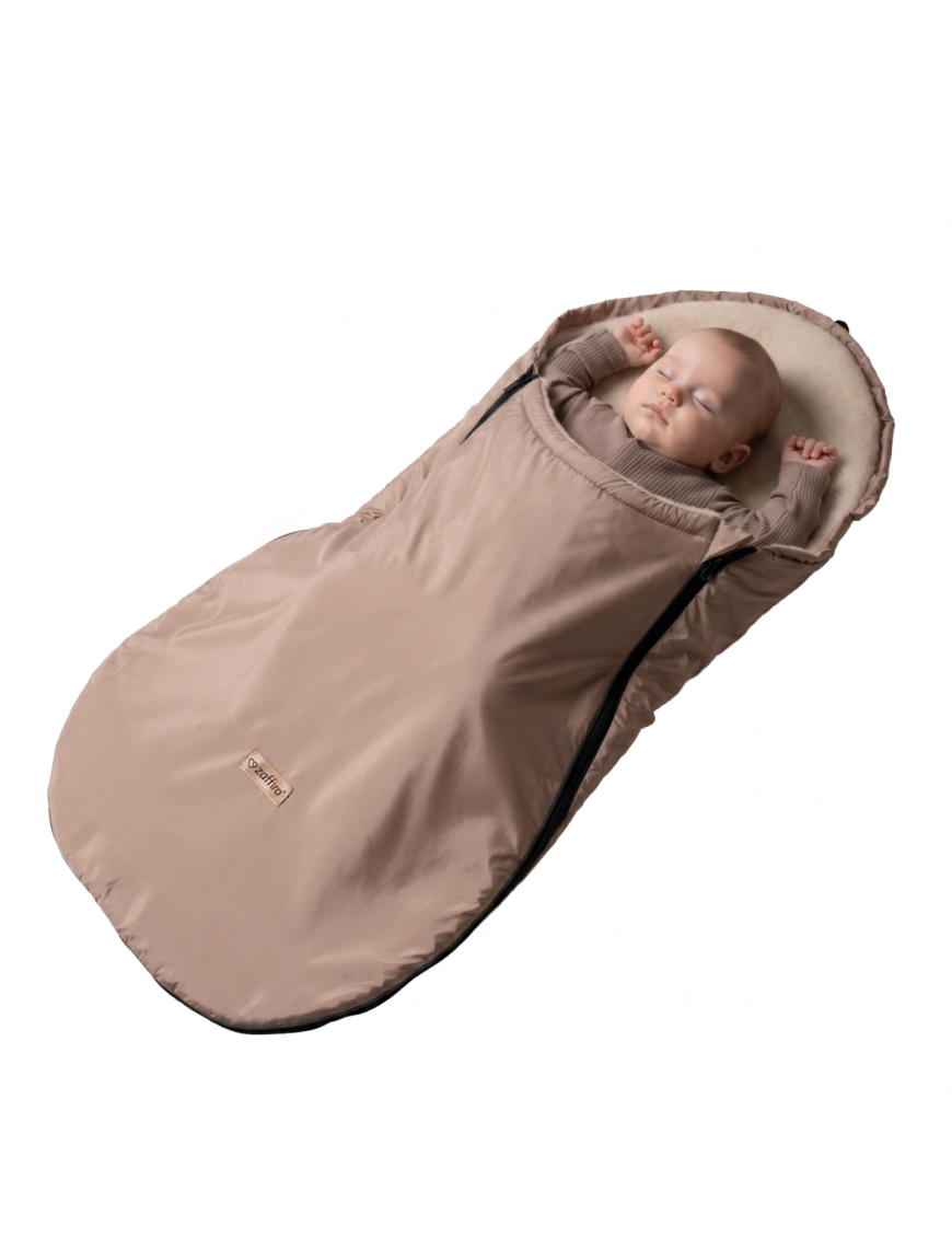 Zaffiro Śpiworek Mini Aspen 0–12 m Latte | Ecobobo Zaffiro Śpiworek Mini Aspen 0–12 m Latte | Ecobobo