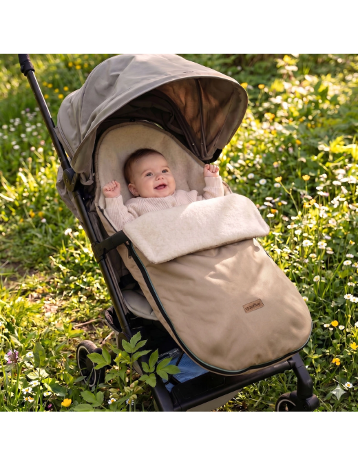 Śpiworek Mini Scandi 0–12 m Beige do Wózka | Ecobobo
