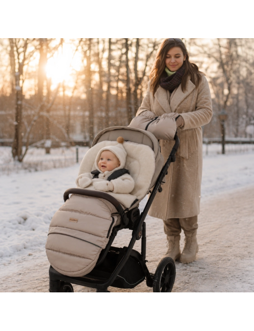 Zaffiro iGrow Śpiwór Wełniany 0–36 m Beige | Ecobobo