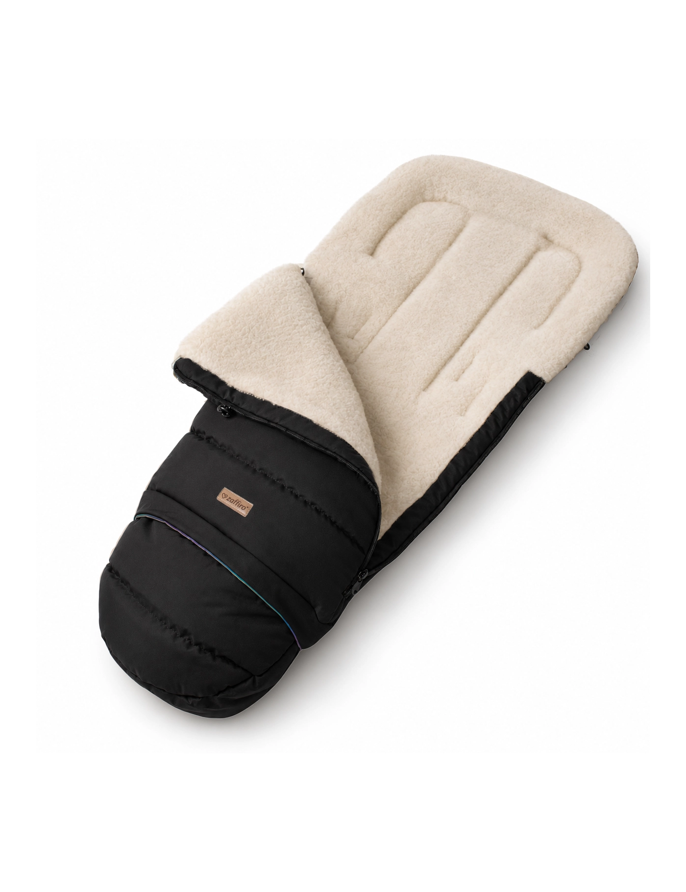 Zaffiro iGrow Scandi Śpiwór Wełniany 0–36 m Black | Ecobobo