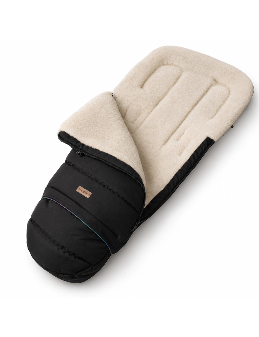 Zaffiro iGrow Scandi Śpiwór Wełniany 0–36 m Black | Ecobobo