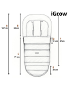 Zaffiro iGrow Scandi Śpiwór Wełniany 0–36 m Black | Ecobobo