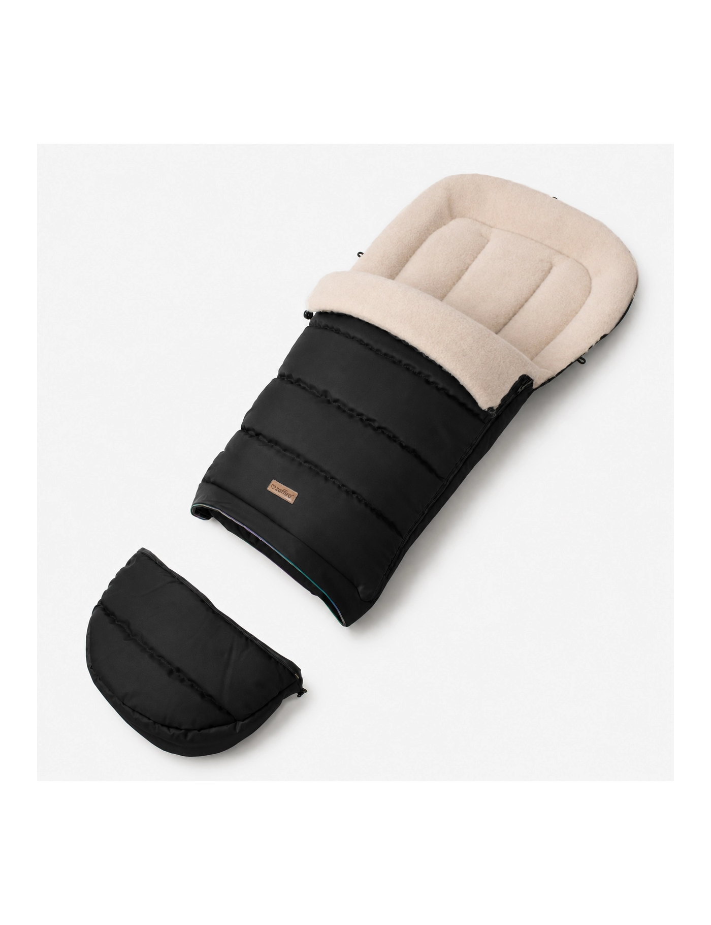 Zaffiro iGrow Scandi Śpiwór Wełniany 0–36 m Black | Ecobobo