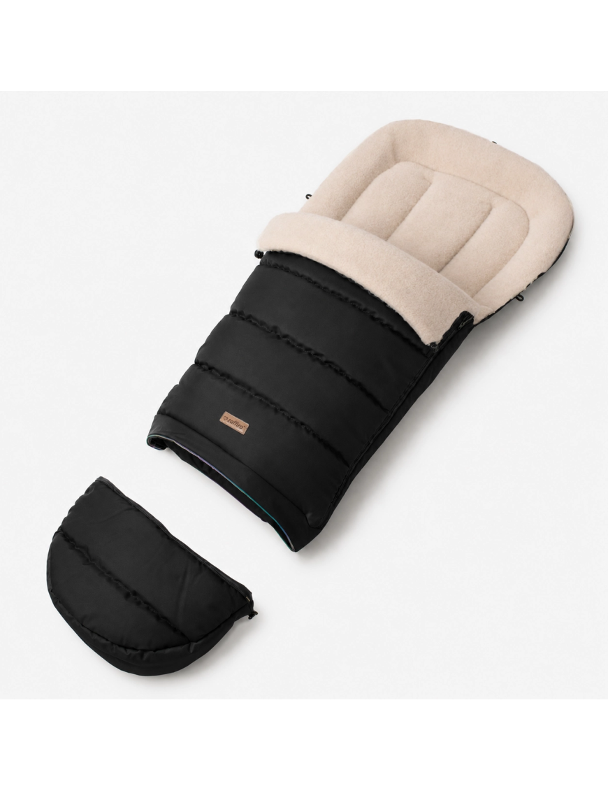Zaffiro iGrow Scandi Śpiwór Wełniany 0–36 m Black | Ecobobo
