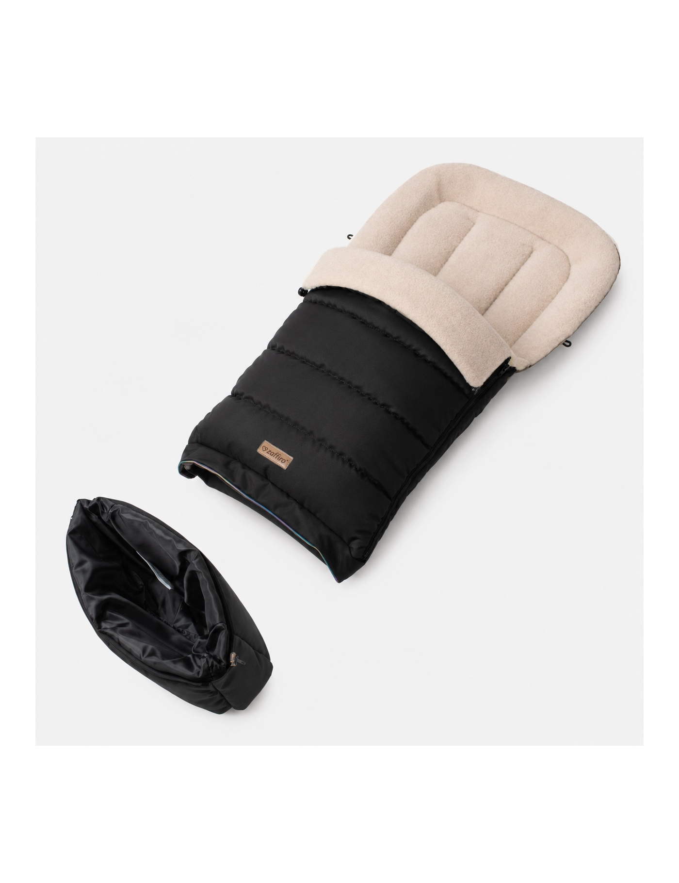 Zaffiro iGrow Scandi Śpiwór Wełniany 0–36 m Black | Ecobobo