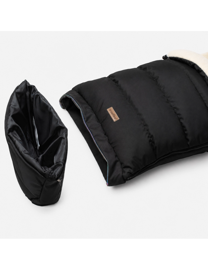 Zaffiro iGrow Scandi Śpiwór Wełniany 0–36 m Black | Ecobobo