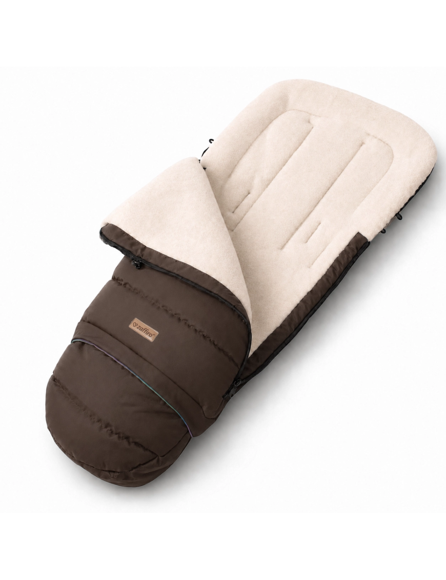 Zaffiro iGrow Scandi Śpiwór Wełniany 0–36 m Brown | Ecobobo